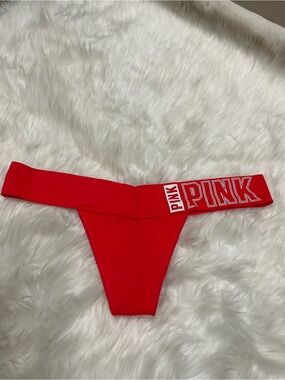 Y2K Victoria's Secret PINK Red Thong